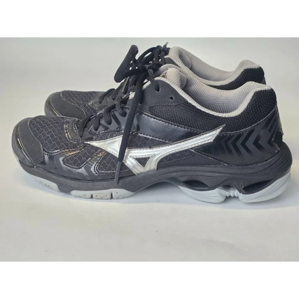 Mizuno Wave Bolt 7 Women's Sneakers Size 8 Black Gray‎ Running Shoes V1GC186003